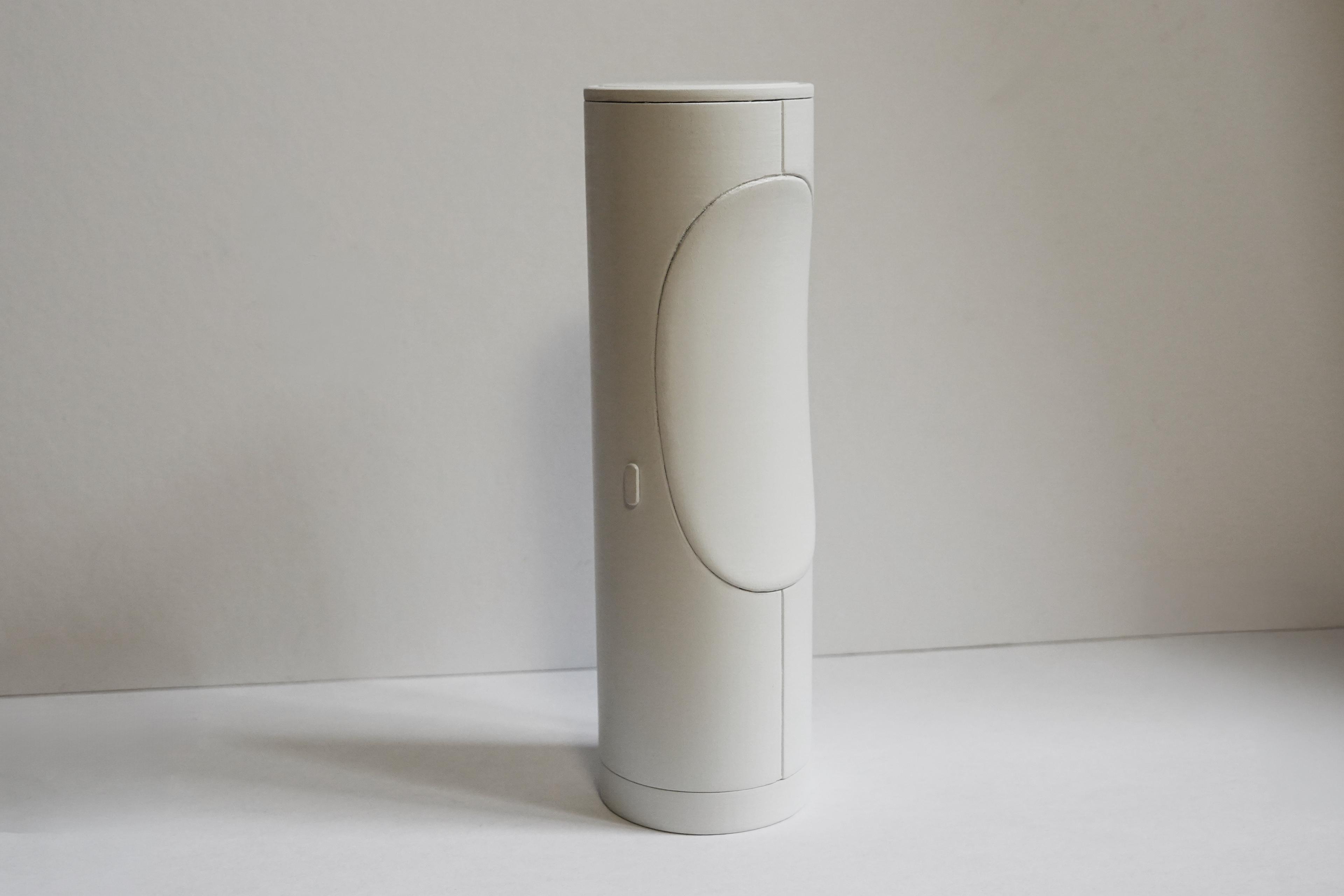 Final sanded and primed 3D-printed grinder model
